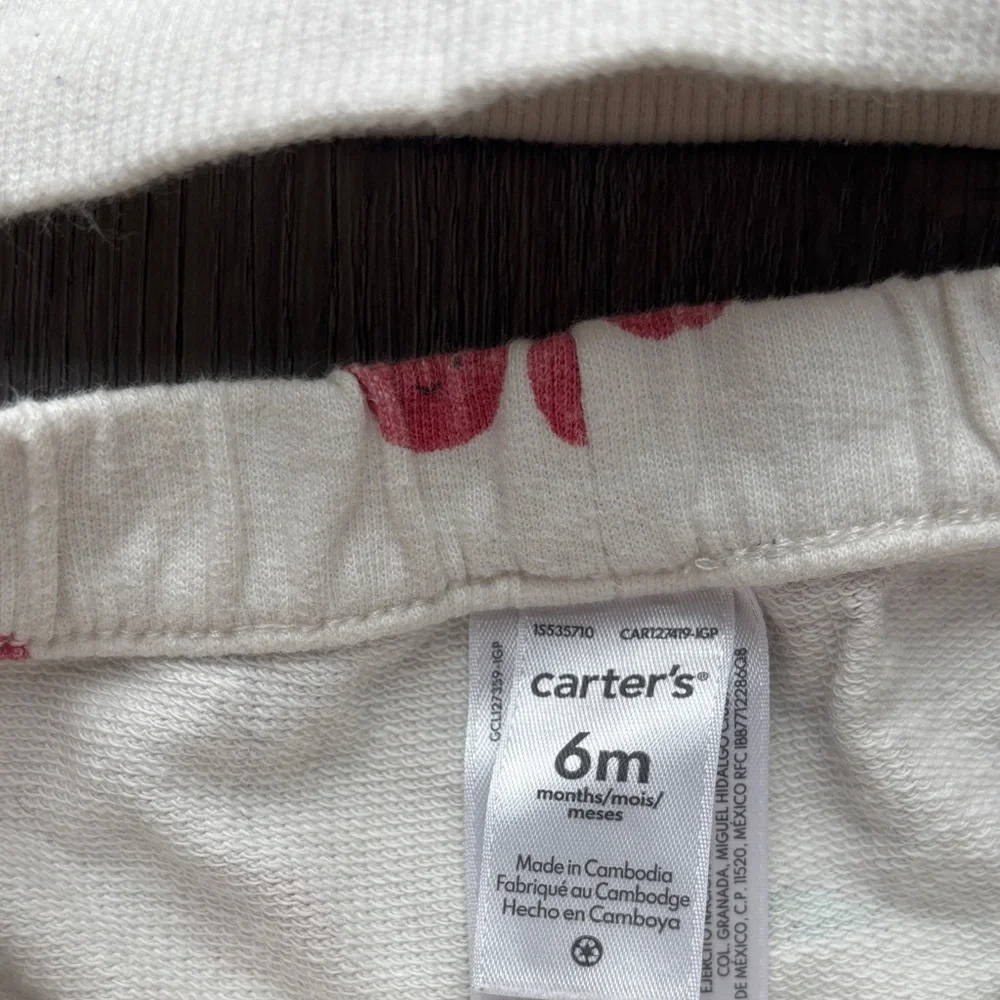 Carter's Cherry Print Diaper Cover Set Size 6 months